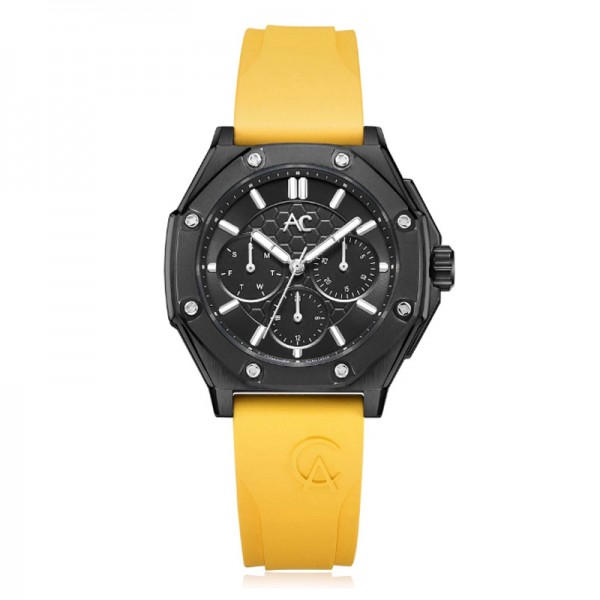 Alexandre Christie AC 9601 Black Yellow Rubber BFRIPBAYL